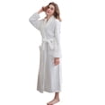 thumbnail image 1 of Fjuchai Thicker Long Flannel Sleepwear for Man Women Imitation Fur Collar Bathrobes Warm Pajamas Bath Towel M-3XL, 1 of 8