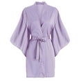 thumbnail image 1 of Fjuchai Women's Kimono Robe Slik Bathrobe V Neck Satin Sleep Gown Summer Breathable Sleepwear for Womens, 1 of 8