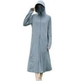 thumbnail image 1 of Fjuchai Women Long Sleeve Sun Protection Jacket Summer Ice silk Whole Body Hooded Sunscreen Clothing L-XL, 1 of 9