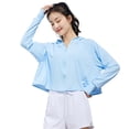 thumbnail image 1 of Fjuchai Women's UPF 50+ UV Sun Protection Clothing Jacket Long Sleeve Sun Shirt Zip Up Hoodie with Pockets, 1 of 9