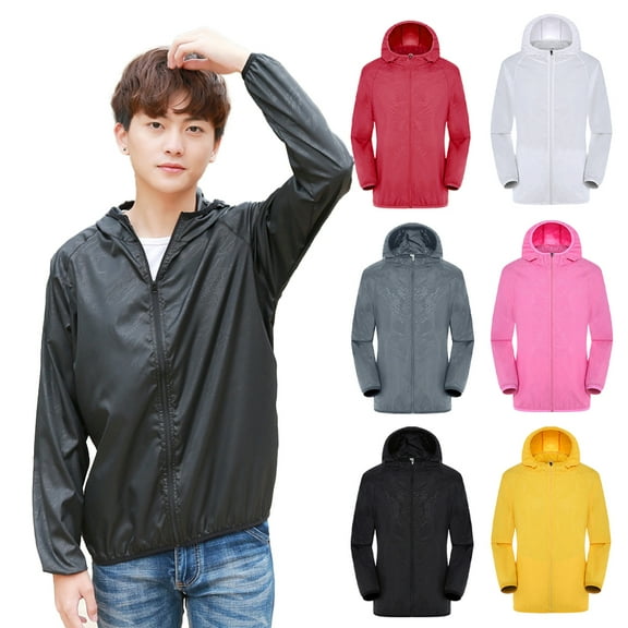 Fjuchai Women's UPF 50  UV Sun Protection Clothing Zip Up Lightweight Hoodie Sun Shirt Hiking Outdoor Performance Jackets S-4XL