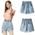 thumbnail image 1 of Fjuchai Womens Jean Shorts Denim Shorts Elastic High Waisted Shorts Summer Casual Shorts for Women S-5XL, 1 of 7