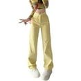 thumbnail image 1 of Fjuchai Womens Jeans Pants Female Spring Summer Loose Denim Wide Leg Trousers S-XXL, 1 of 10