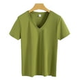 thumbnail image 1 of Fjuchai Summer Tops T Shirts for Women Short Sleeve Casual V Neck T Shirts Short Sleeve Gym Shirts Running Workout Tops S-3XL, 1 of 9