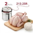 thumbnail image 1 of Kitchen Twine with Dispenser Center Pull Food Safe Cotton Butchers Twine for Tying Meat 2 Rolls 426FT Cooking String for Turkey Trussing Roasting, 1 of 9