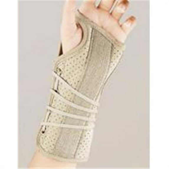 Fla 22-150MDBLK Soft Fit Suede Finish Wrist Brace for Right, Black, Medium