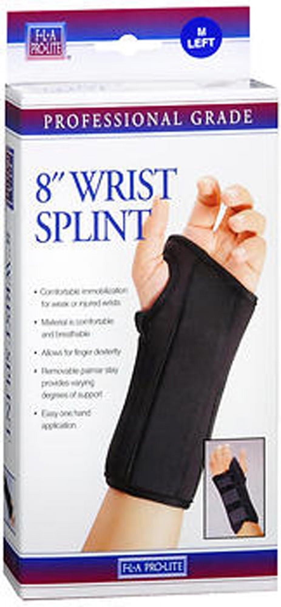 Fla Pro-Lite Orthopedics 8" Wrist Splint Medium Left - 1 each