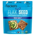 thumbnail image 1 of Flackers Organic Sea Salt Flaxseed Crackers, Gluten Free, Non GMO, Vegan, Keto Snack, 9g Fiber, 1g Net Carb, 5 Ounce 1-Pack YUN12 YUN12, 1 of 2