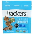 Flackers Organic Sea Salt Flaxseed Crackers, Gluten , Non GMO, Vegan