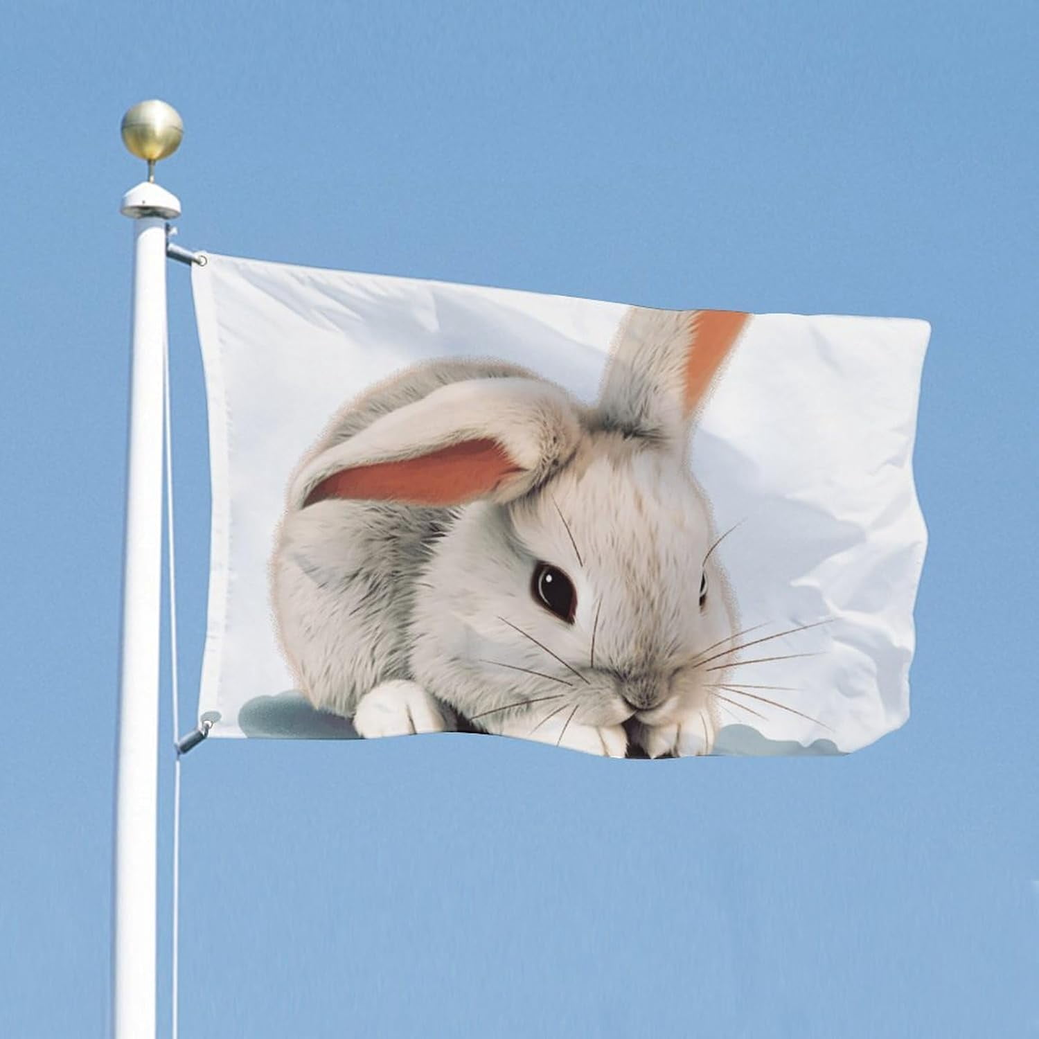 Flag 24x35 in Double Sided Yard Flags Cry Rabbit Garden Flag Welcome ...