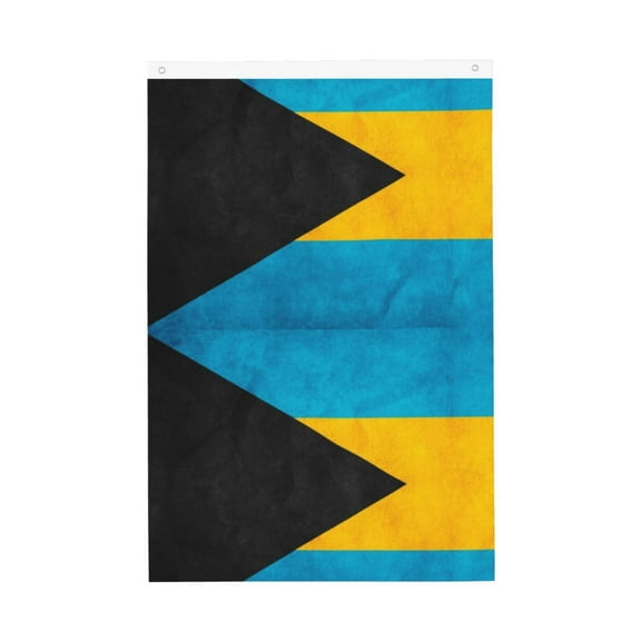Flag 2x3ft Retro Bahamian Flag Double Printed Flag Banner Tapestry Dorm Room Home College Decor
