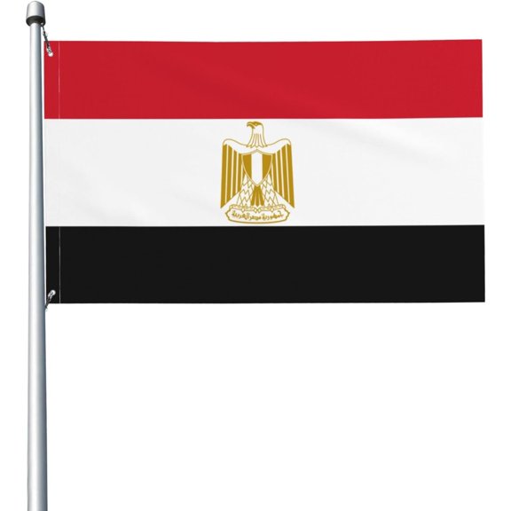 Flag 3x5 Ft Egypt Flag Flags Vivid Color Banner with Brass Grommets for Outdoor Indoor Decor