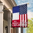 thumbnail image 1 of Flag American Half French Flag French American Friendship France U.S.A Patriotic Proud Garden Flag, Double-Sided Decorative Outdoor Flag, Patriotic Polyester Yard Flag 12 x 18 in, 1 of 5