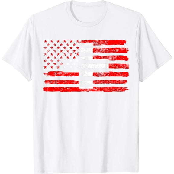 Flag American Swiss T-Shirt100% cotton