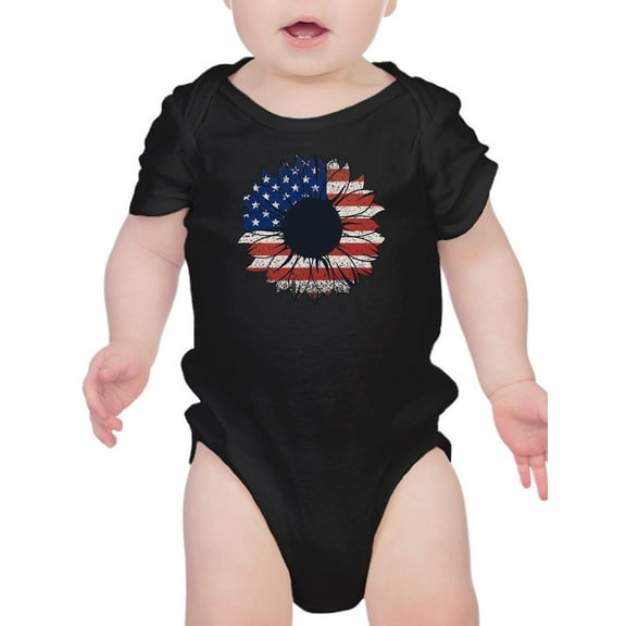 Flag And Sunflower Bodysuit Infant -Smartprints Designs, 12 Months