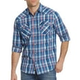 thumbnail image 1 of Flag & Anthem BLUE/PINK Buena Vista Long Sleeve Western Shirt, US Large, 1 of 3