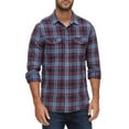 thumbnail image 1 of Flag & Anthem Henson Long Sleeve Button Down Shirt (Indigo/Red, Small), 1 of 3