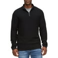thumbnail image 1 of Flag & Anthem Men's Henryville 1/4 Zip Pullover Sweater, Black, Small, 1 of 3