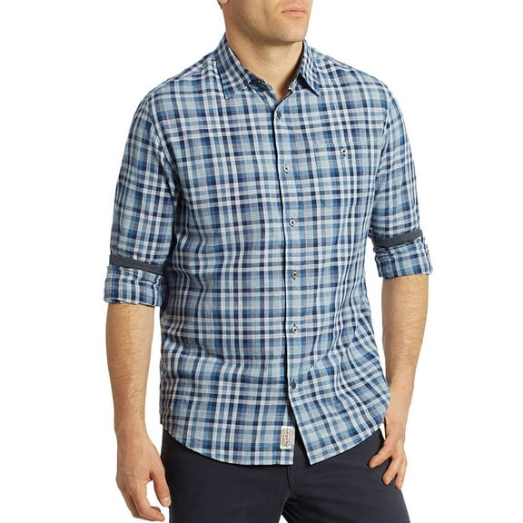 Flag & Anthem Mens Clayton Plaid Regular Fit Button-Down Shirt