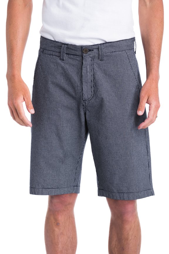 NAVY Quincy Mini Check Short, US 31
