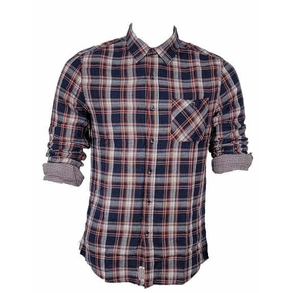 Flag & Anthem Sarona Double Layer Flannel Shirt (Navy, Small)