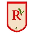 thumbnail image 1 of Flag,Applique,House Size Flag,Holiday Monogram R, 1 of 1