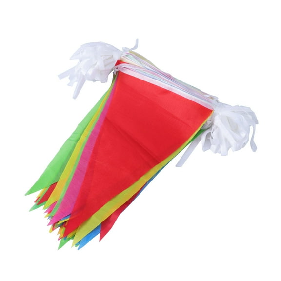 Flag Banner 38 Meters Triangle The Blank Flags Waterproof One Piece Customizable Decorative Pennants