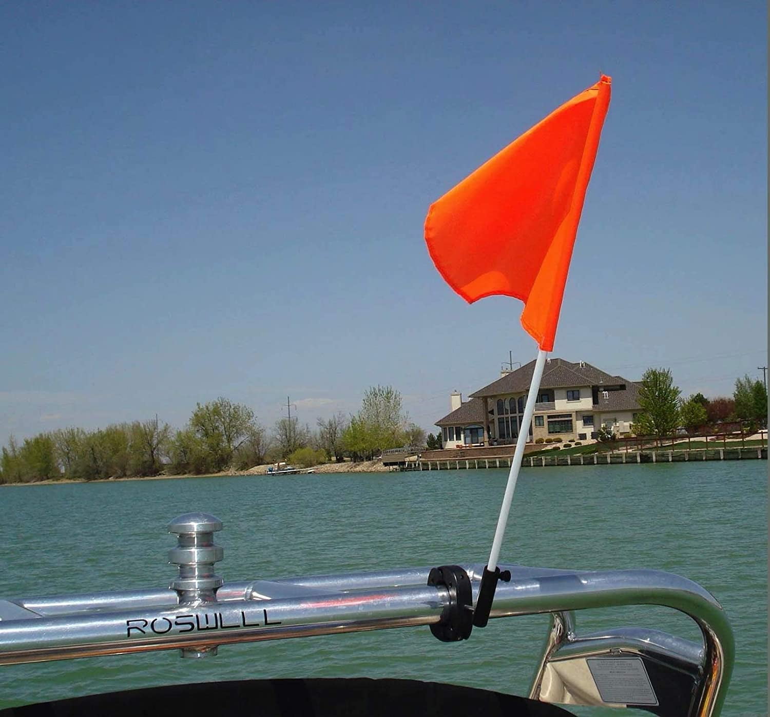 Flag Buddy Tower Mounted Rotating Skier Down Flag Holder with Free