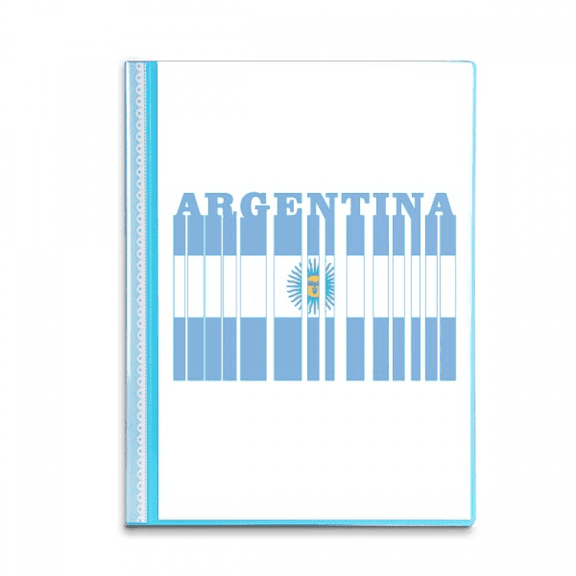 Flag Country Letter Argentina Book Sheet Protectors Portfolio Binder Folder