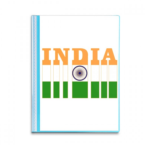 Flag Country Letter South Asia Book Sheet Protectors Portfolio Binder Folder