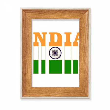 Flag Country Letter South Asia Desktop Wooden Photo Frame Display Picture Art Painting Multiple Sets