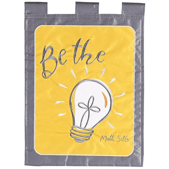 Flag Cross Be The Light 13x18