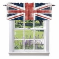 thumbnail image 1 of Flag Day Valance Curtain Flag Pattern Modern Simple Red White Stripe Retro Window Valances Rod Pocket Short Curtains Window Treatments for Kitchen Bedroom Bathroom Laundry 42" x 18", 1 of 9