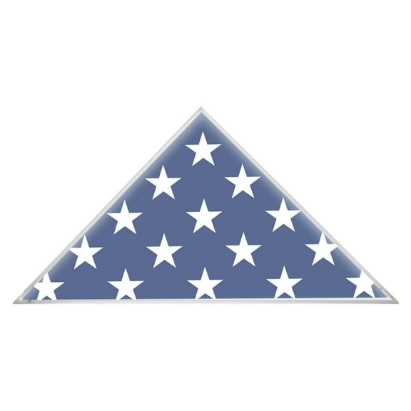 Flag Display Case Clear Acrylic Flag Box Wall Mounted Triangle Storage Holder Organizer