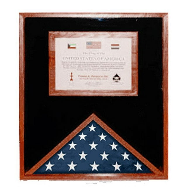 Flag Display Cases with Certificate Holder Walmart com