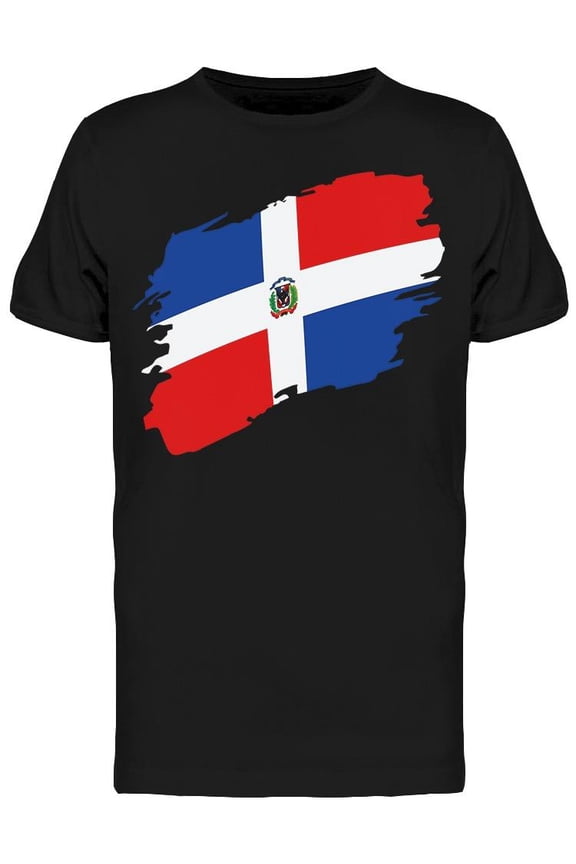 Flag: Dominican Republic T-Shirt Men -Image by Shutterstock, Male XX-Large