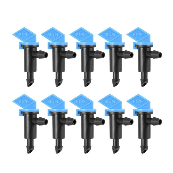 Flag Dripper 2 GPH 8L/H Emitter Sprinkler for Garden Lawn Drip Irrigation Connect 4/7mm Hose Plastic 25pcs
