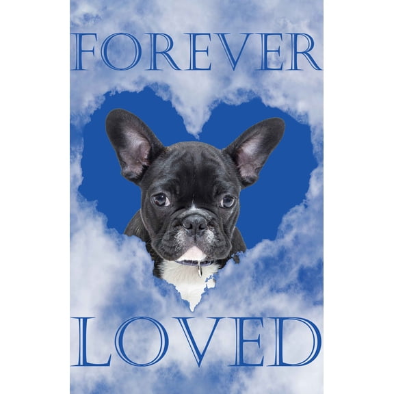 Flag Emotes - Double Sided Garden Flag - Custom Pet Bereavement - Forever Loved
