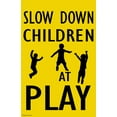 thumbnail image 1 of Flag Emotes - Double Sided Garden Flag - Slow Down Children At Play, 1 of 1