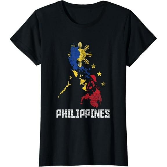 Flag Filipino Map Philippines T-Shirt