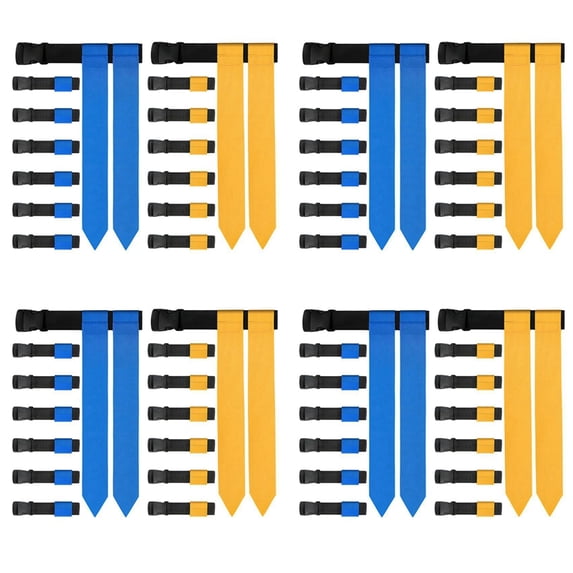 Flag Football Belts, 56 Player Adjustable Flag Football Set for Sports Training Competition