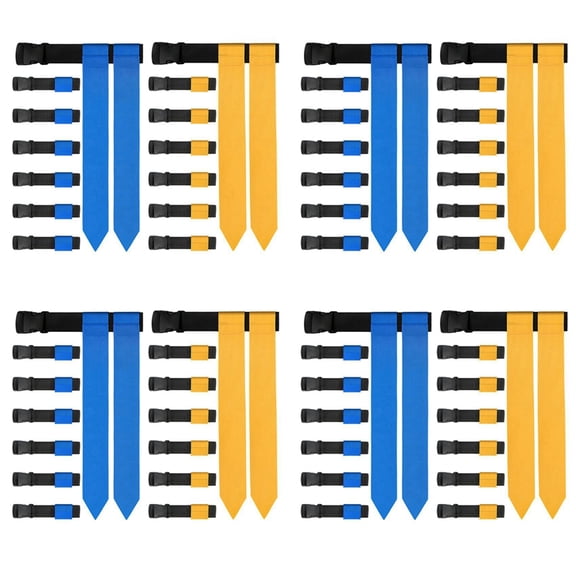Flag Football Belts, 56 Player Adjustable Flag Football Set for Sports Training Competition
