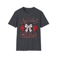 Flag Football Girls Bow Red Black Graphic T-Shirt - Walmart.com