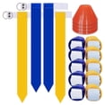thumbnail image 1 of Flag Football Set,10 Player Belts and Flags Set, Complete Indoor & Outdoor Training Set,Football Kit, 1 of 6