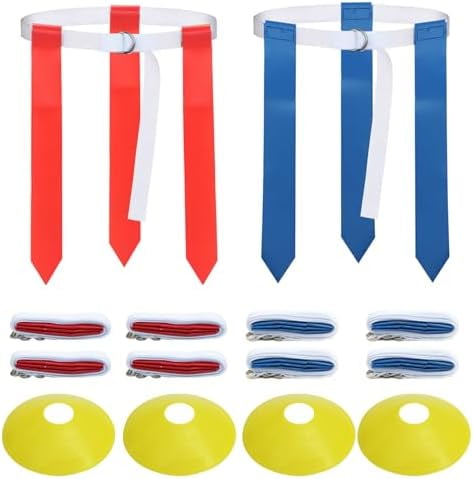 24 Flag 12 Belt Football Kit 24-Piece Flag Football Set With Belts & Flags - Adjustable For Kids, Youth, Adult Team Sports & Training Football Belts And Flags - View #7