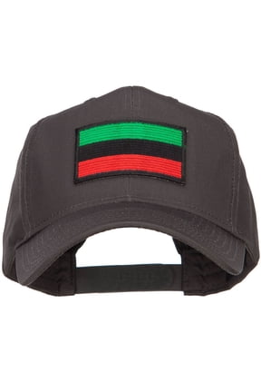 Flag GBR Rasta Patched Cap - Charcoal OSFM