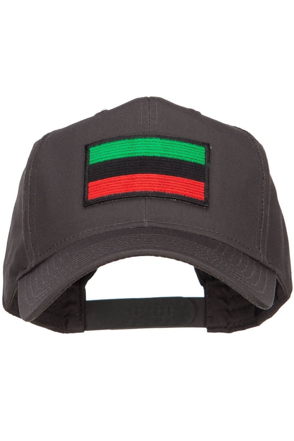 Flag GBR Rasta Patched Cap - Charcoal OSFM