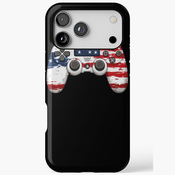 Flag Gaming Controller Graphic for iPhone Case 11 through 17 Pro Max