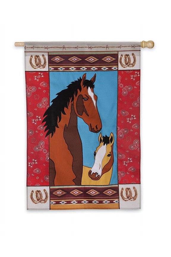 Flag, Gar, Horses