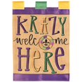 thumbnail image 1 of Flag Garden Krazy Welcome Here 13x18, 1 of 1